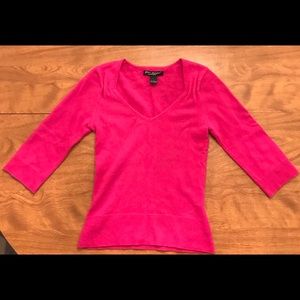 Betsey Johnson Cashmere Hot Pink Sweater